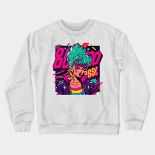 Woman Gangster Pop Art Crewneck Sweatshirt
